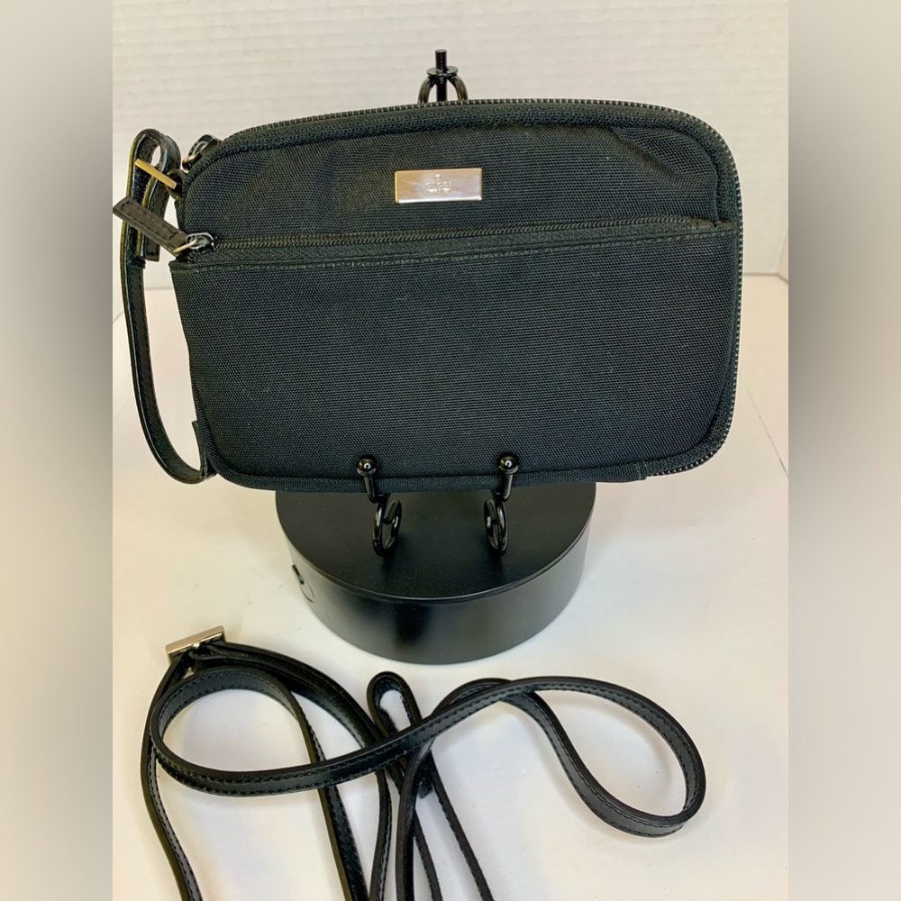 Gucci Mini Canvas Two way Crossbody/ Wristlet